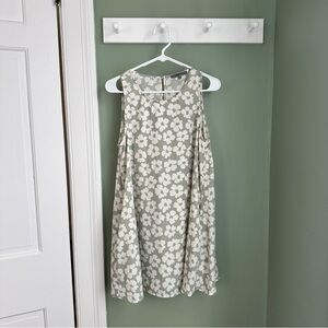 Sleeveless Mini Dress in Sage Green Floral
